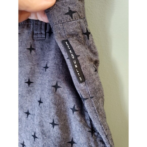 Ecko Unltd Mens Shorts Gray Black Paisley Pattern Size 32 Lightweight - Picture 5 of 9